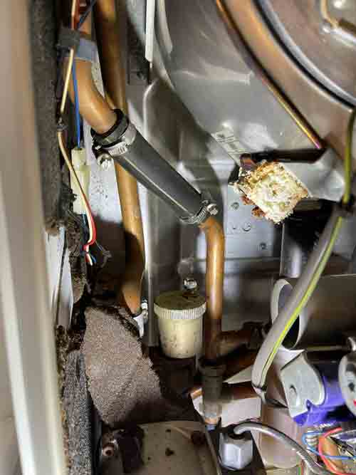 boiler repair to a badly damaged boiler
